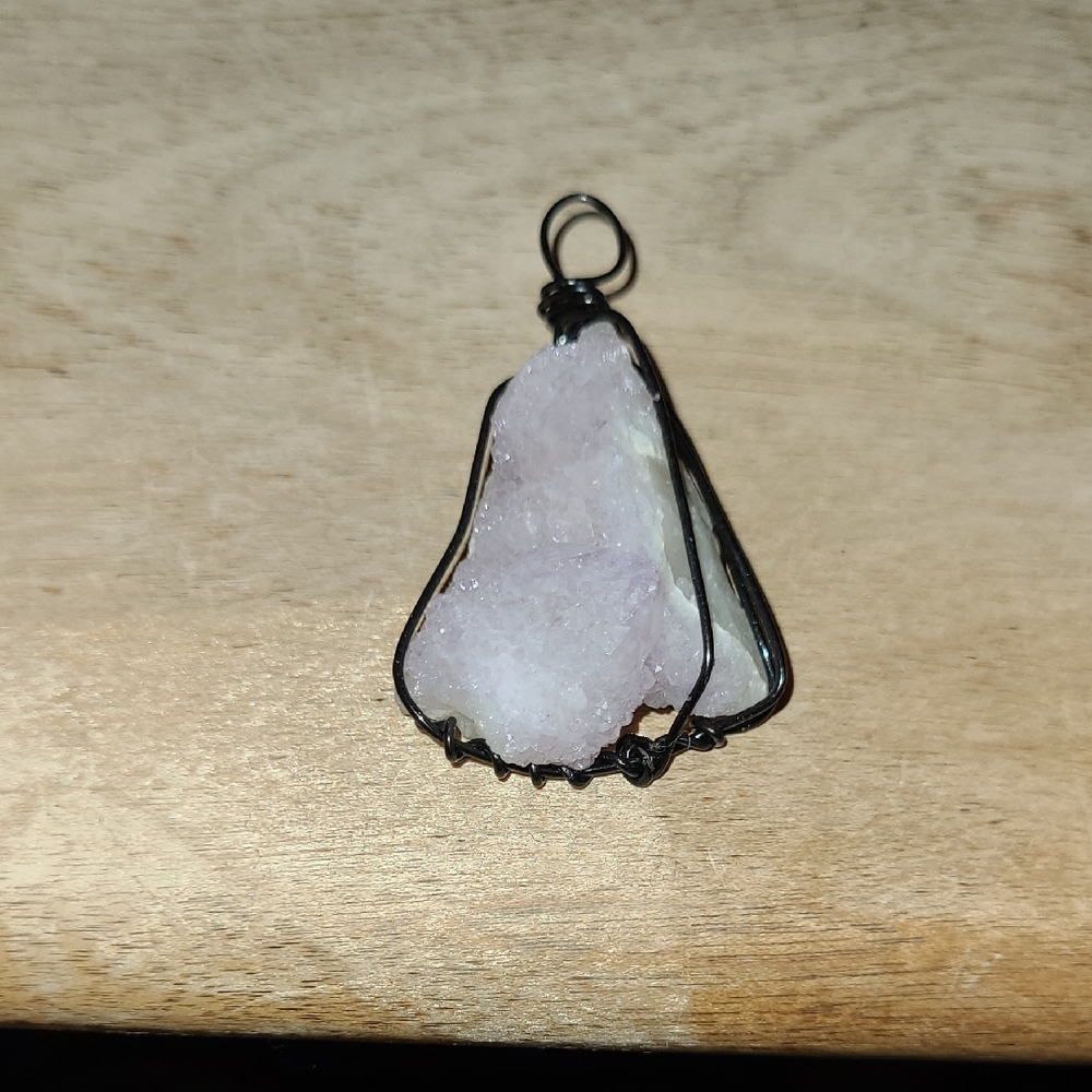 Wire Wrapped Amethyst Pendant